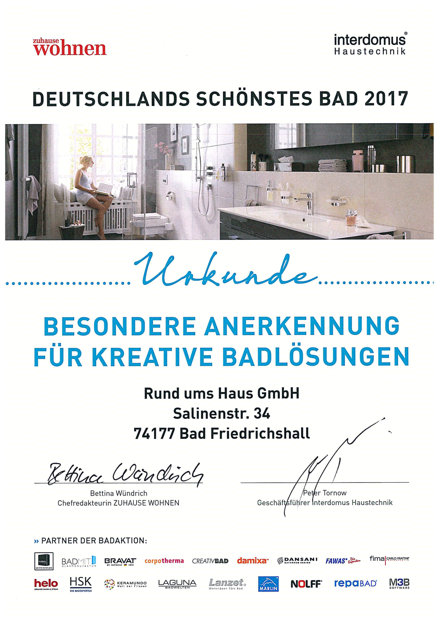 Deutschland-schoenstes-Bad-2017-Urkunde